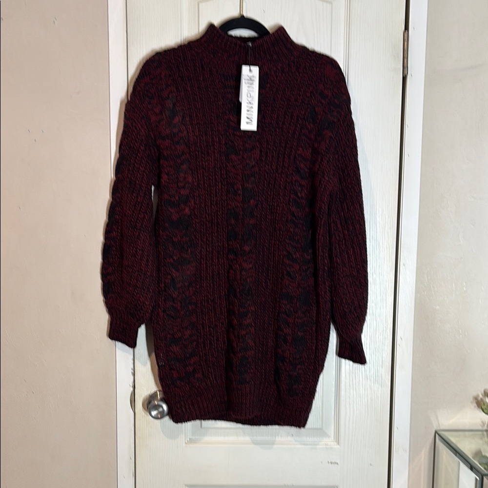 Vineyard Vines Red Cowl Neck Sweater
